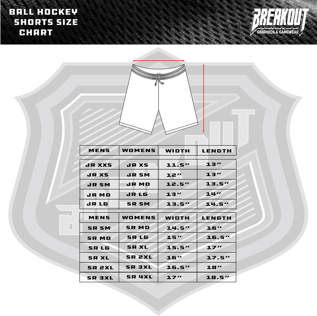 Sublimation Custom Team - Shorts (Ball Hockey)