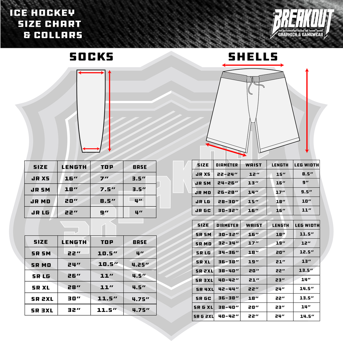 Sublimation Custom Team - Pant Shells (Hockey)